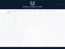 Tablet Screenshot of harleystreetcare.com